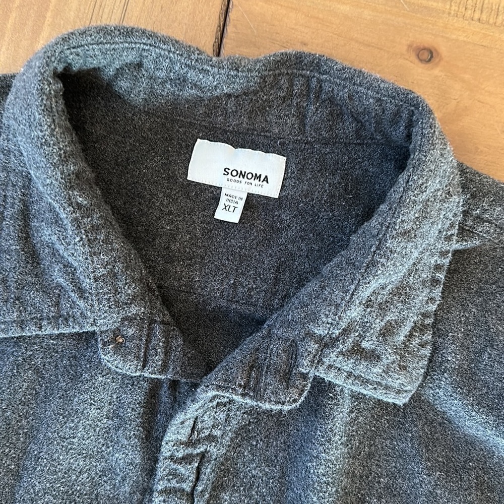 Gray Button Down - Picture 4 of 7